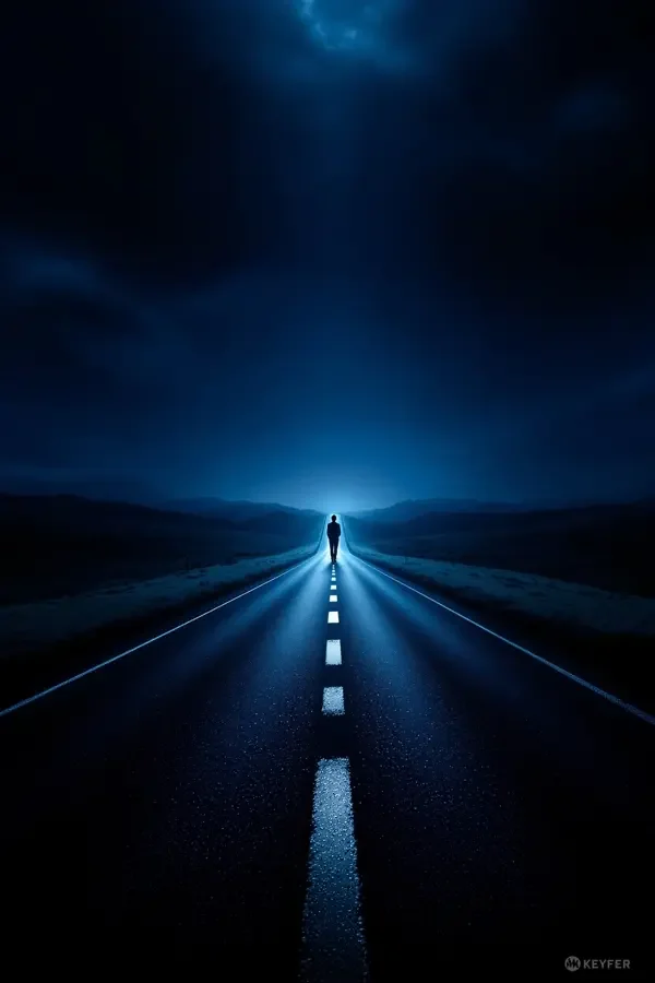 走夜路的人电影海报